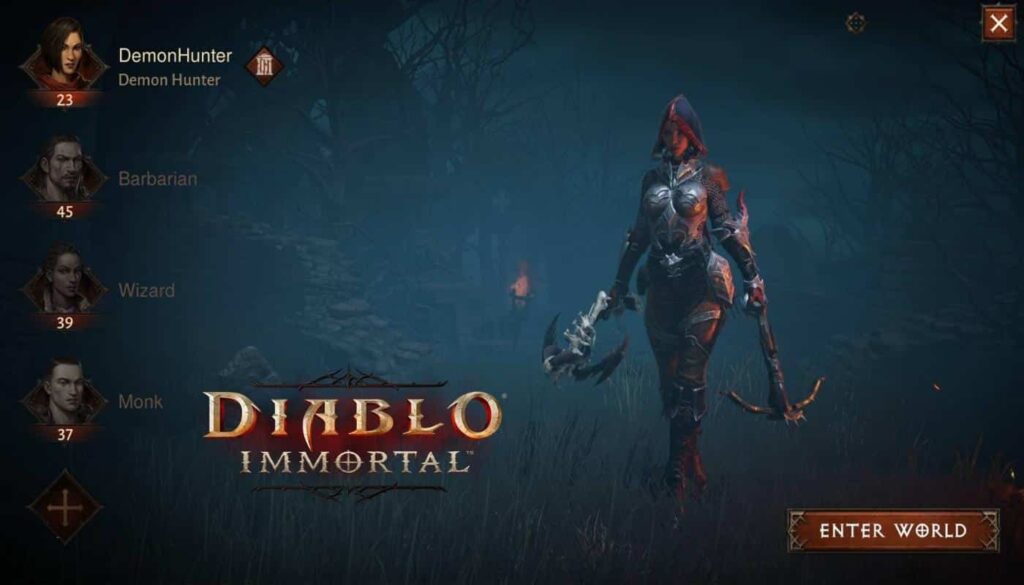 Tudo sobre a classe Demon Hunter em Diablo Immortal