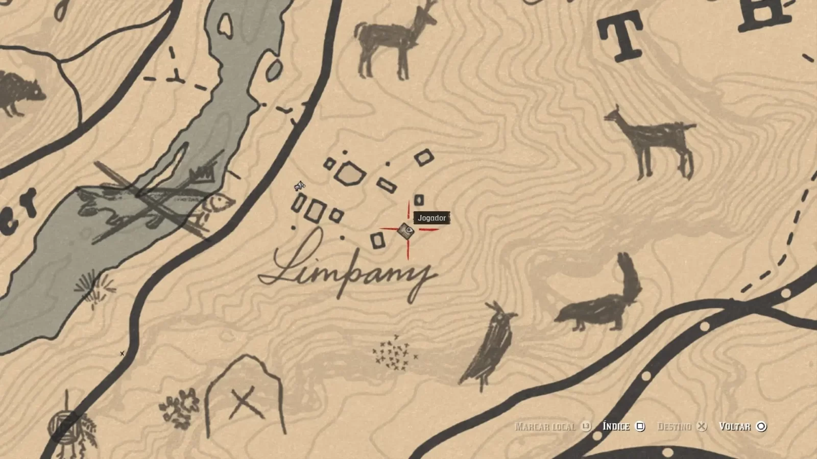 guia de caça ao tesouro em Red Dead Redemption 2