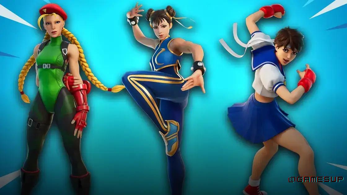 Fortnite Street Fighter skins 2025