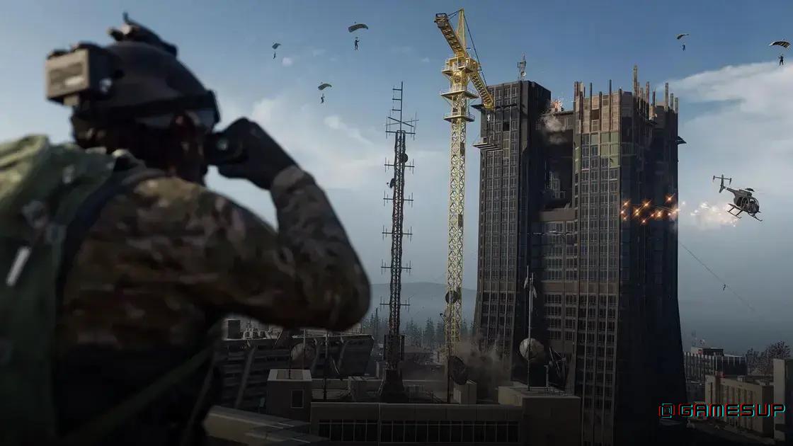 como voar no Overlook Sky Deck Warzone