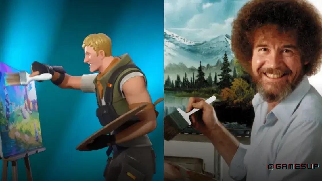emote Bob Ross Fortnite