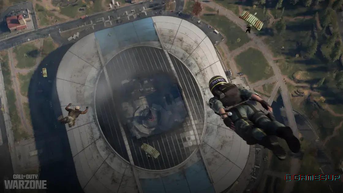 abrir o teto do estádio Verdansk em Warzone