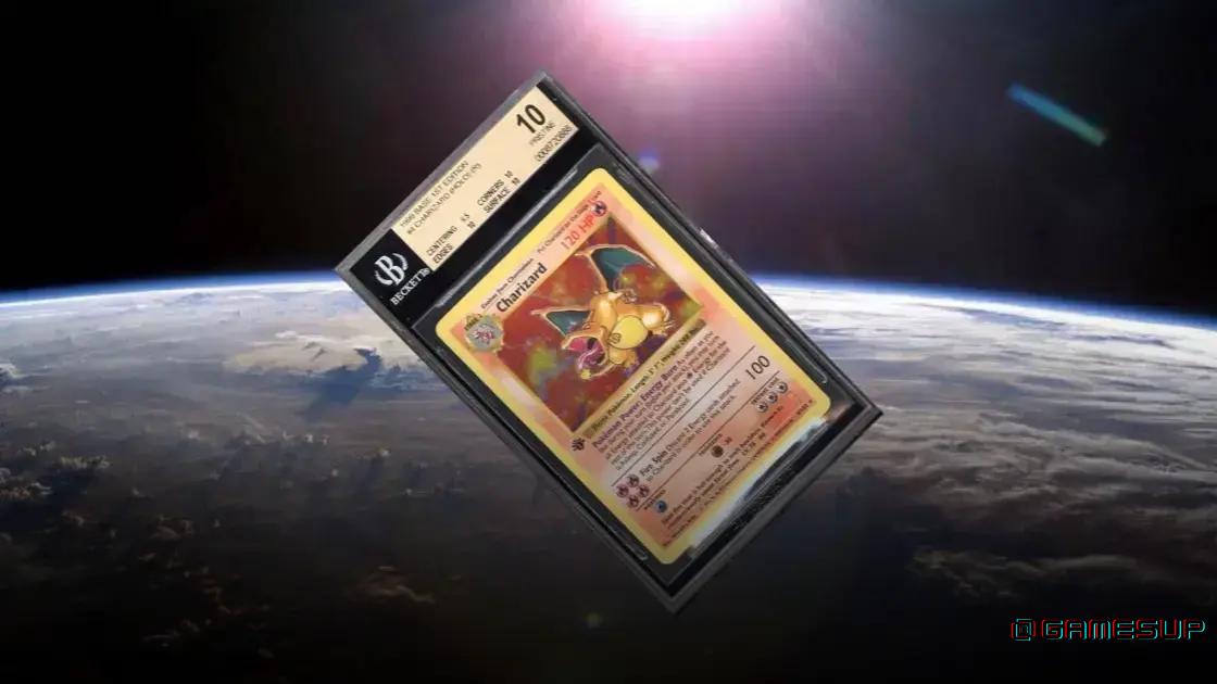 cartão Pokémon enviado ao espaço