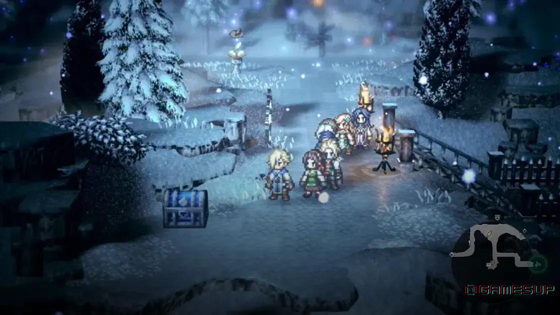 Como desbloquear baús azuis Octopath Traveler 0