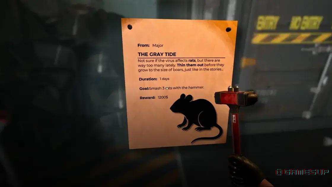 localização de ratos Gray Tide Quarantine Zone