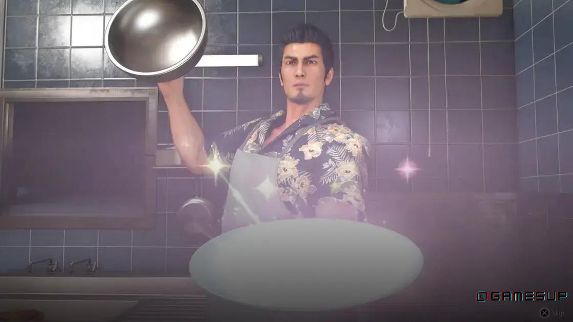Yakuza Kiwami 3 receitas de cozinha
