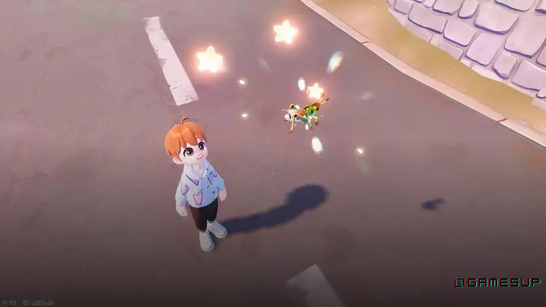 localização do gafanhoto siberiano em Heartopia