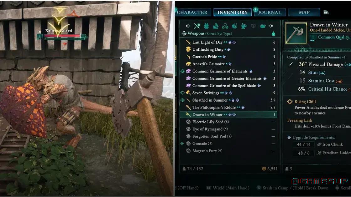 melhores armas iniciais em Avowed