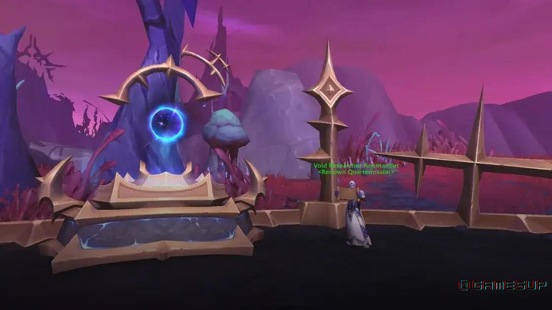 Localização do Quartermaster Singularity WoW