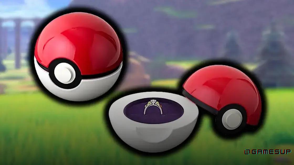 anéis de noivado Pokémon