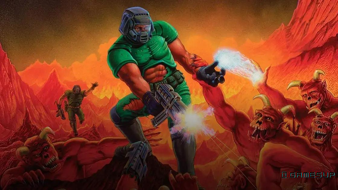 células cerebrais jogando Doom