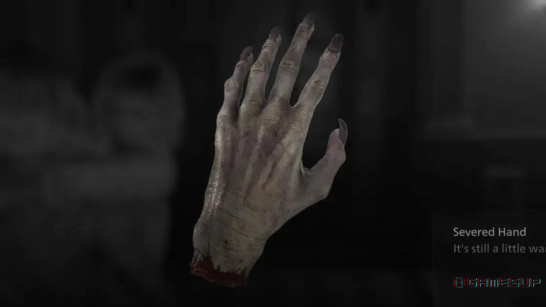 mão cortada Resident Evil Requiem