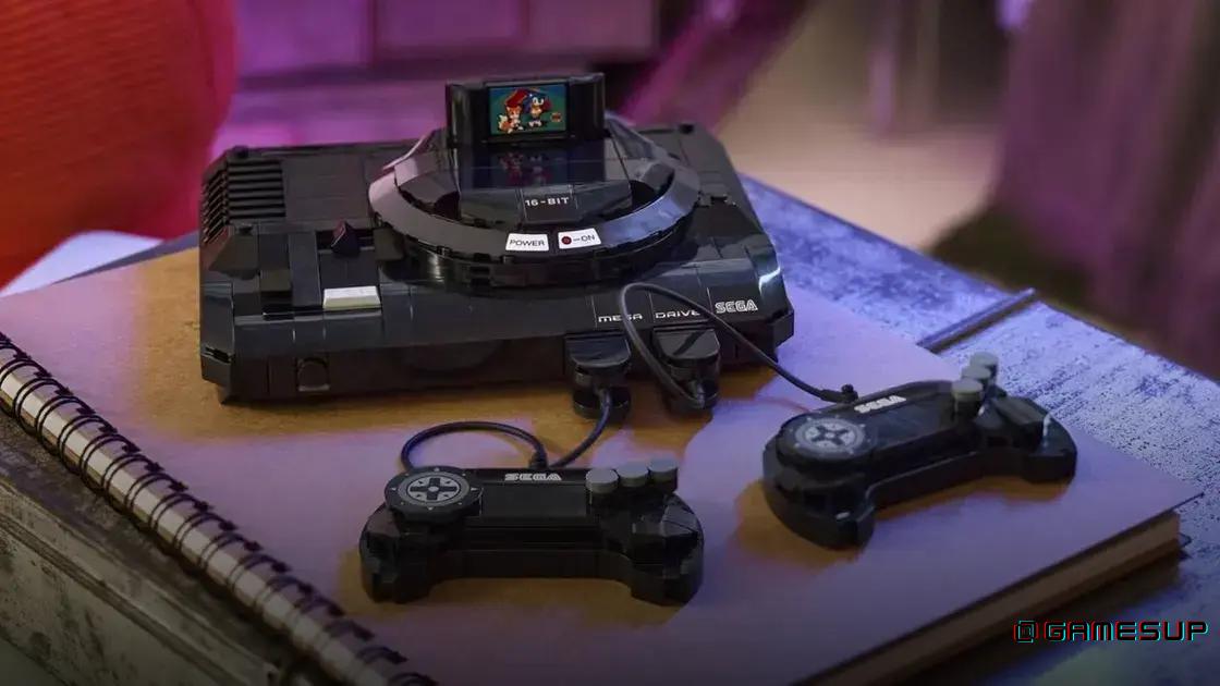 console retro Lego Sega Genesis