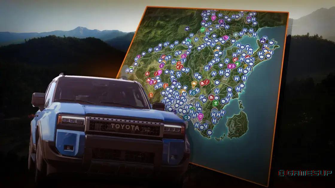 mapa interativo Forza Horizon 6