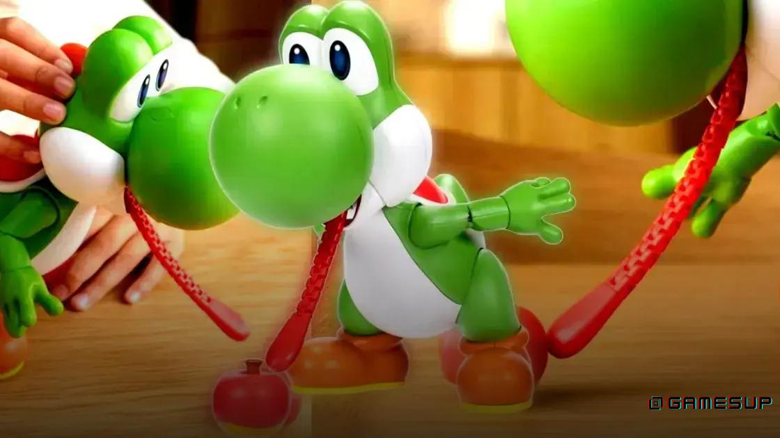 Brinquedo Yoshi com língua extensível