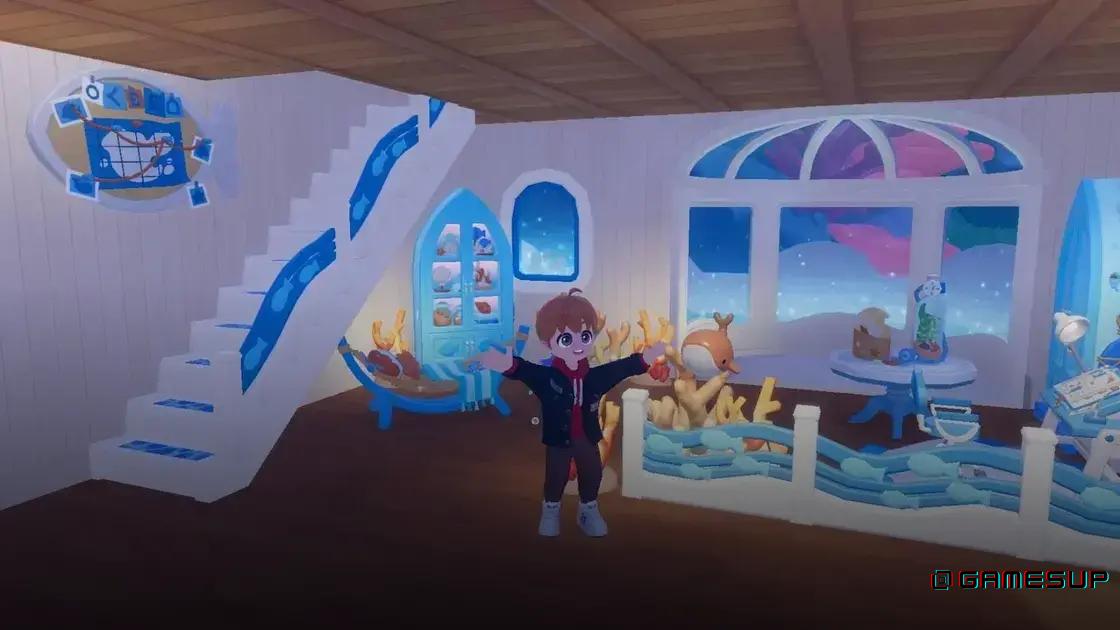 localização das baleias Splash em Heartopia