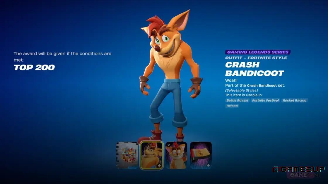 Crash Bandicoot Fortnite