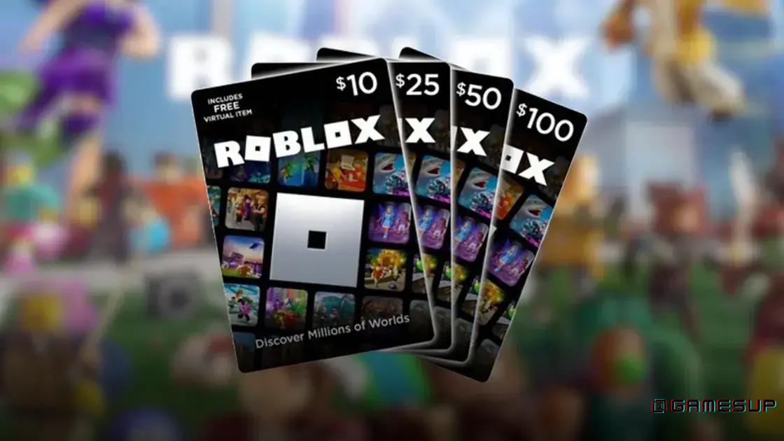 Roblox gift cards